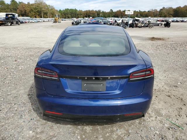 5YJSA1E55PF523641 - 2023 TESLA MODEL S Կապույտ լուսանկար 6