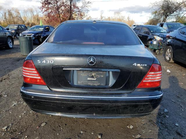 WDBNG83J85A454291 - 2005 MERCEDES-BENZ S 430 4MATIC BLACK photo 6