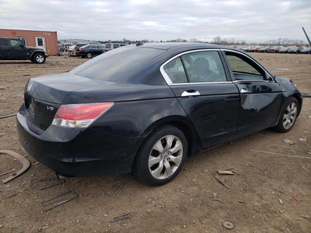 1HGCP36888A046724 - 2008 HONDA ACCORD EXL BLACK photo 3