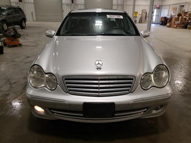 WDBRF81J05F604498 - 2005 MERCEDES-BENZ C 240 4MATIC SILVER photo 5