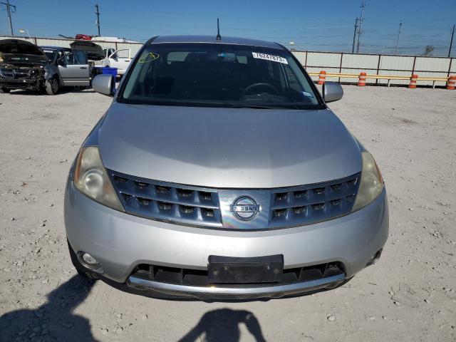 JN8AZ08W17W609600 - 2007 NISSAN MURANO SL SILVER photo 5