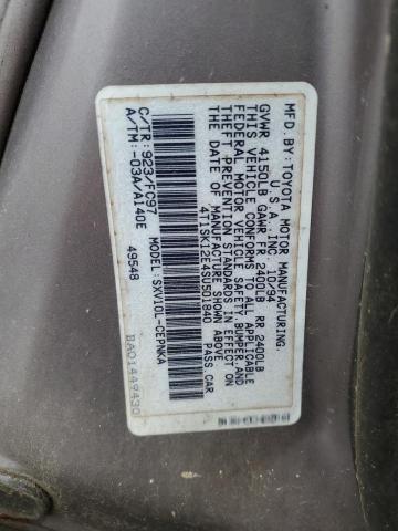 4T1SK12E4SU501840 - 1995 TOYOTA CAMRY LE GRAY photo 12