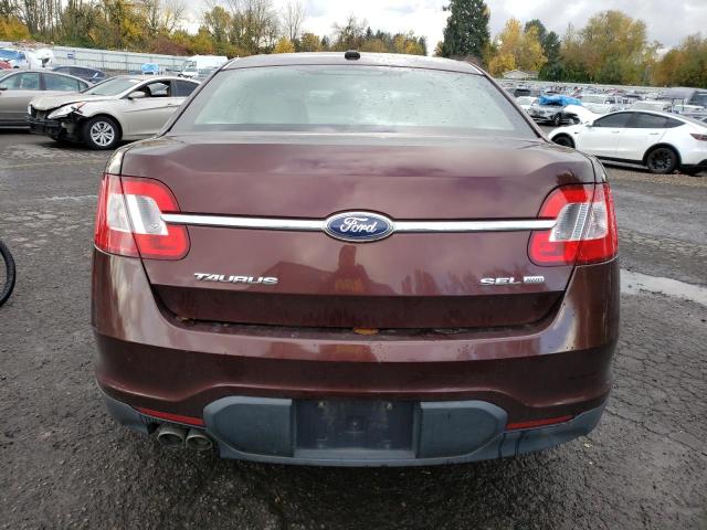 1FAHP2HW8CG135750 - 2012 FORD TAURUS SEL BURGUNDY photo 6