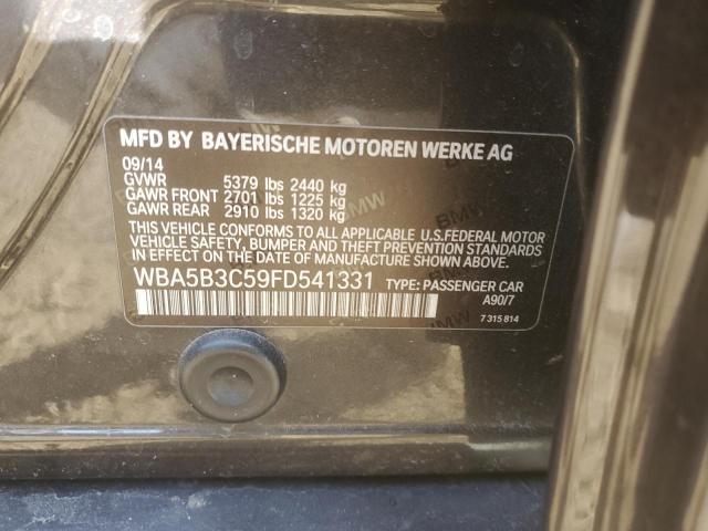 WBA5B3C59FD541331 - 2015 BMW 535 XI BLACK photo 12