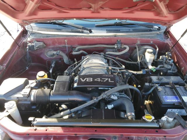 5TBBT44121S217146 - 2001 TOYOTA TUNDRA ACCESS CAB ბურგუნდია ფოტო 11