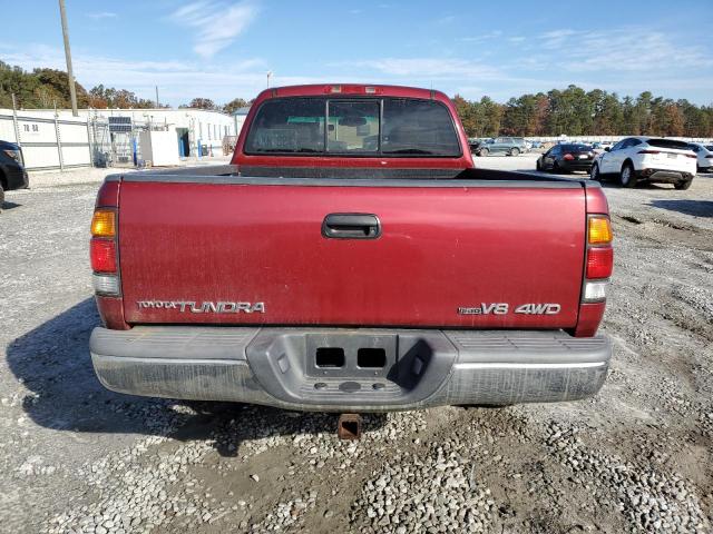5TBBT44121S217146 - 2001 TOYOTA TUNDRA ACCESS CAB ბურგუნდია ფოტო 6