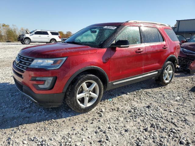 1FM5K8DH5HGA19771 - 2017 FORD EXPLORER XLT RED photo 1