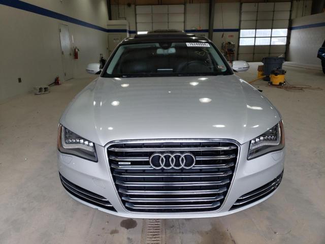 WAURGAFD1DN007614 - 2013 AUDI A8 L QUATTRO SILVER photo 5