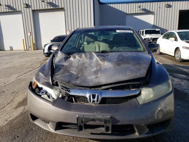 2HGFA1F51AH576369 - 2010 HONDA CIVIC LX GRAY photo 5