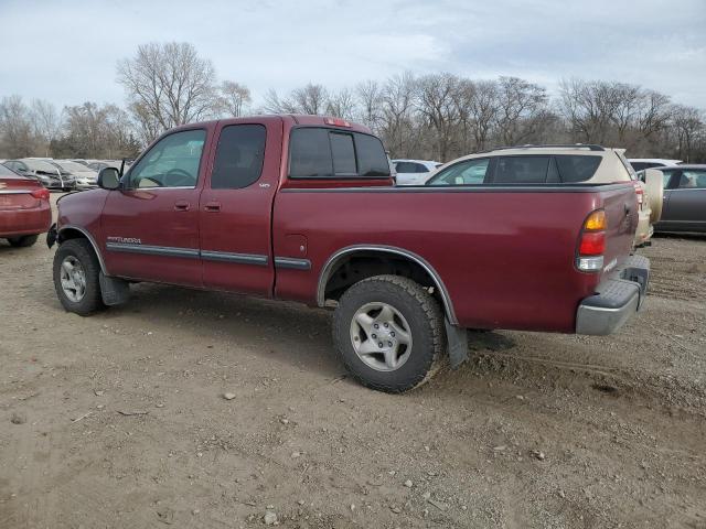 5TBRT34102S264279 - 2002 TOYOTA TUNDRA ACCESS CAB MAROON photo 2