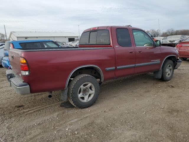 5TBRT34102S264279 - 2002 TOYOTA TUNDRA ACCESS CAB MAROON photo 3