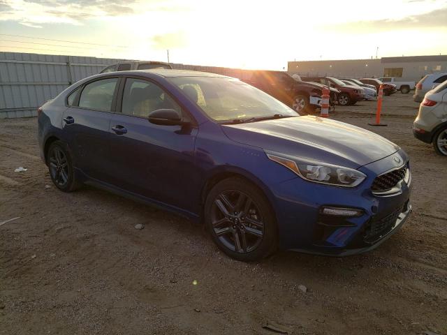 3KPF34AD4ME384257 - 2021 KIA FORTE GT LINE BLUE photo 4