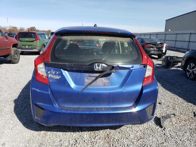 JHMGK5H59GX014355 - 2016 HONDA FIT LX BLUE photo 6