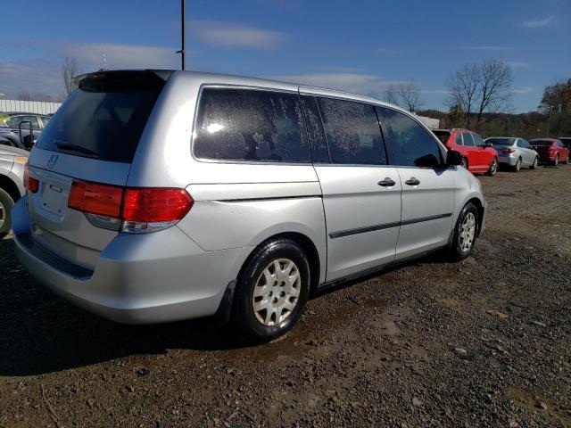 5FNRL3H22AB087814 - 2010 HONDA ODYSSEY LX SILVER photo 3