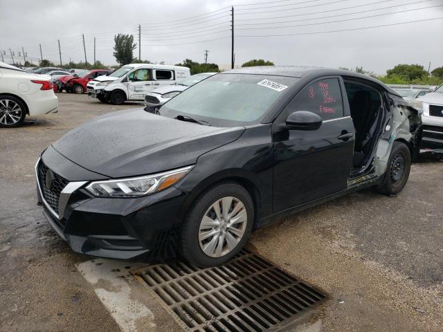 3N1AB8BV8NY265223 - 2022 NISSAN SENTRA S BLACK photo 1