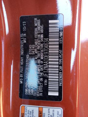 JF1ZNAA10E9704634 - 2014 TOYOTA SCION FR-S ORANGE photo 13