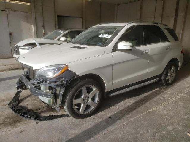 4JGDA5HB5EA359052 - 2014 MERCEDES-BENZ ML 350 4MATIC WHITE photo 1