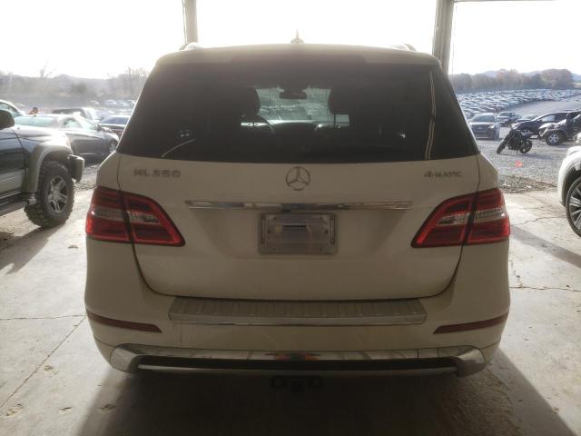4JGDA5HB5EA359052 - 2014 MERCEDES-BENZ ML 350 4MATIC WHITE photo 6