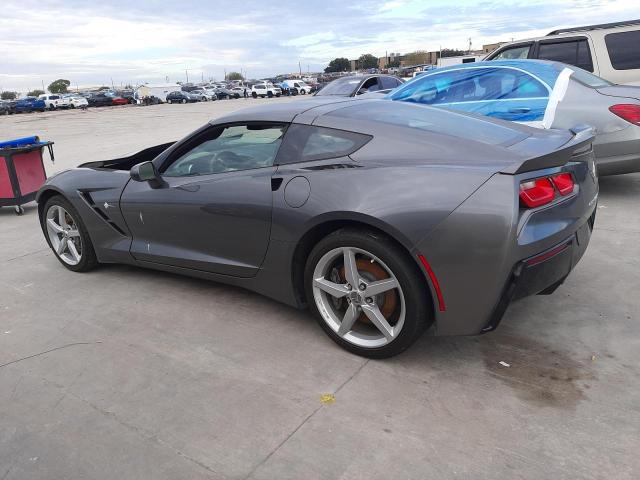 1G1YF2D70F5125038 - 2015 CHEVROLET CORVETTE STINGRAY 3LT GRAY photo 2