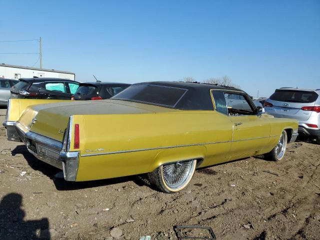 J0312470 - 1970 CADILLAC DEVILLE YELLOW photo 3