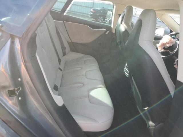 5YJSA1H17EFP44275 - 2014 TESLA MODEL S GRAY photo 10