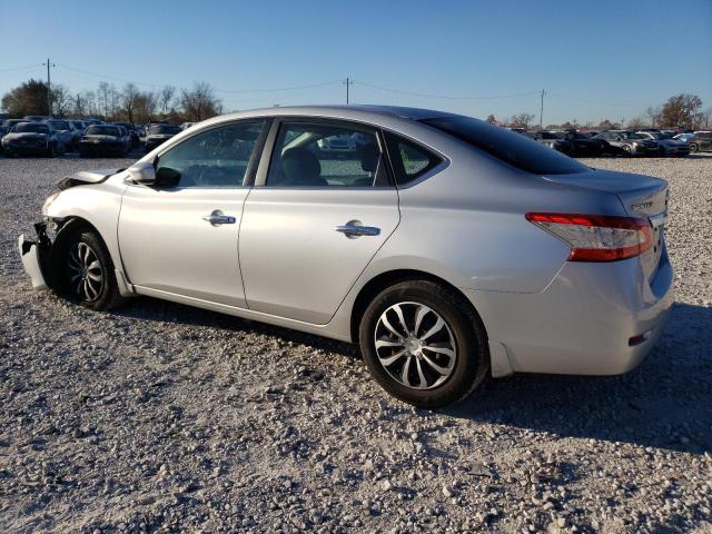 3N1AB7AP2EY326613 - 2014 NISSAN SENTRA S SILVER photo 2