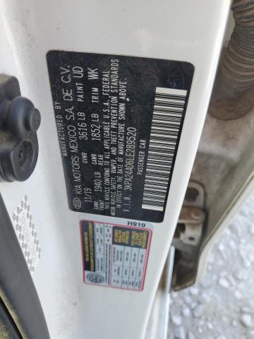 3KPA24AD6LE289520 - 2020 KIA RIO LX WHITE photo 13