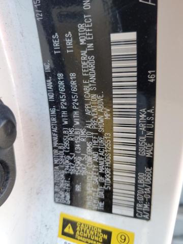 5TDKKRFH0GS125513 - 2016 TOYOTA HIGHLANDER XLE WHITE photo 13