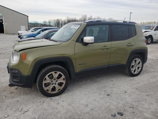 ZACCJBDT9FPB91494 - 2015 JEEP RENEGADE LIMITED GREEN photo 1