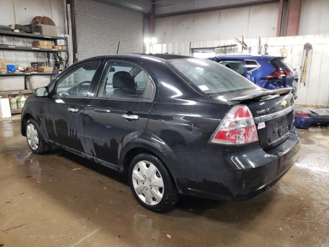 KL1TG56E49B344335 - 2009 CHEVROLET AVEO LT BLACK photo 2