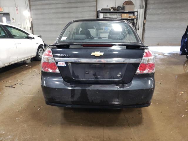 KL1TG56E49B344335 - 2009 CHEVROLET AVEO LT BLACK photo 6