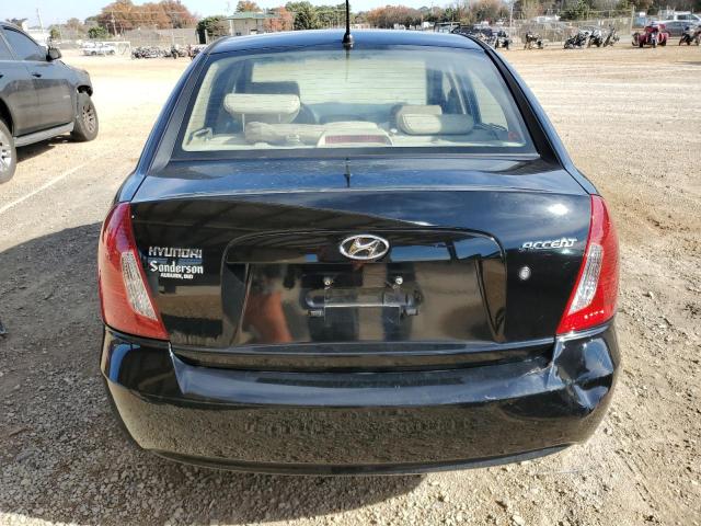 KMHCN46C47U121300 - 2007 HYUNDAI ACCENT GLS BLACK photo 6