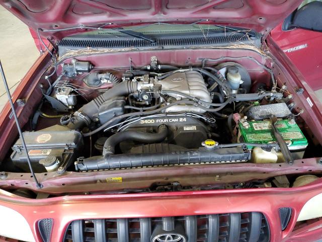 5TEGN92N34Z436327 - 2004 TOYOTA TACOMA DOUBLE CAB PRERUNNER RED photo 11