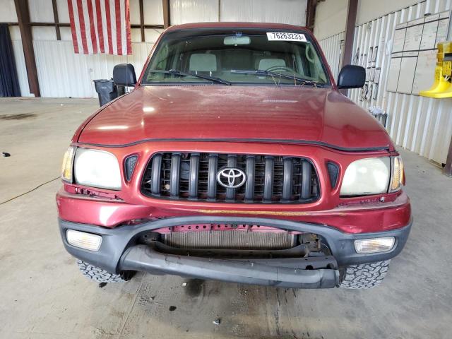 5TEGN92N34Z436327 - 2004 TOYOTA TACOMA DOUBLE CAB PRERUNNER RED photo 5