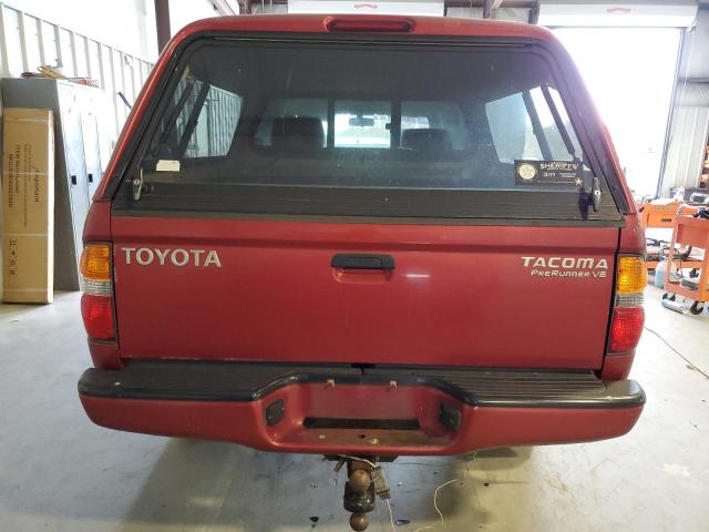 5TEGN92N34Z436327 - 2004 TOYOTA TACOMA DOUBLE CAB PRERUNNER RED photo 6