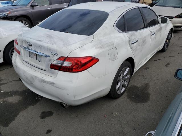 JN1AY1AP0EM230011 - 2014 INFINITI Q70 5.6 WHITE photo 3