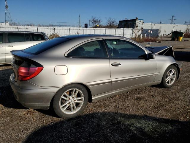 WDBRN40J23A489801 - 2003 MERCEDES-BENZ C 230K SPORT COUPE SILVER photo 3