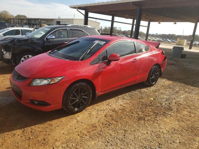 2HGFG3B54DH501072 - 2013 HONDA CIVIC LX RED photo 1