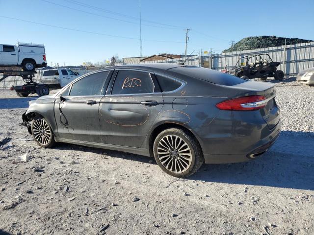 3FA6P0H96HR245587 - 2017 FORD FUSION SE GRAY photo 2