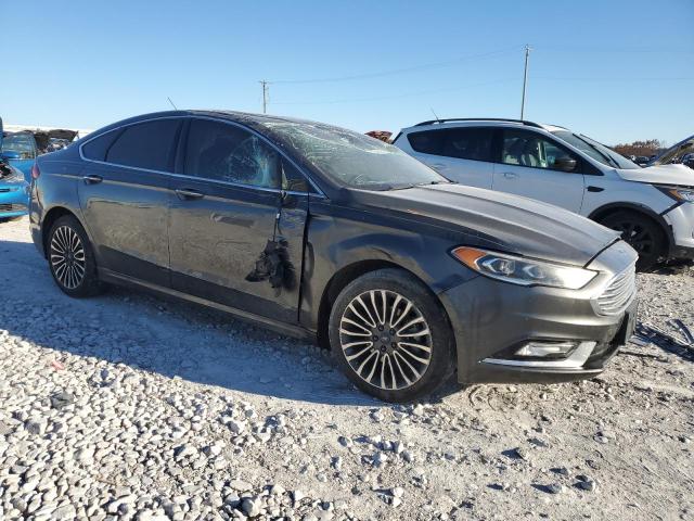 3FA6P0H96HR245587 - 2017 FORD FUSION SE GRAY photo 4