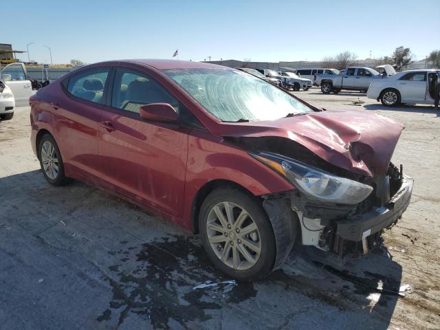 5NPDH4AE8GH763084 - 2016 HYUNDAI ELANTRA SE RED photo 4