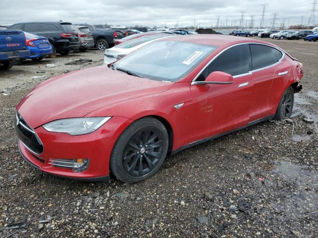 5YJSA1H11EFP62299 - 2014 TESLA MODEL S წითელი ფოტო 1