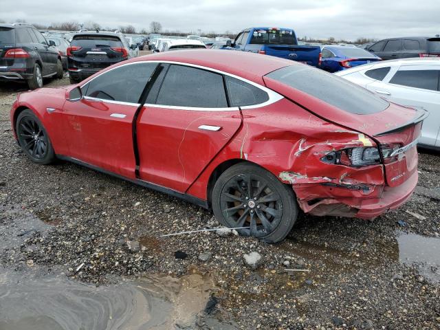5YJSA1H11EFP62299 - 2014 TESLA MODEL S წითელი ფოტო 2