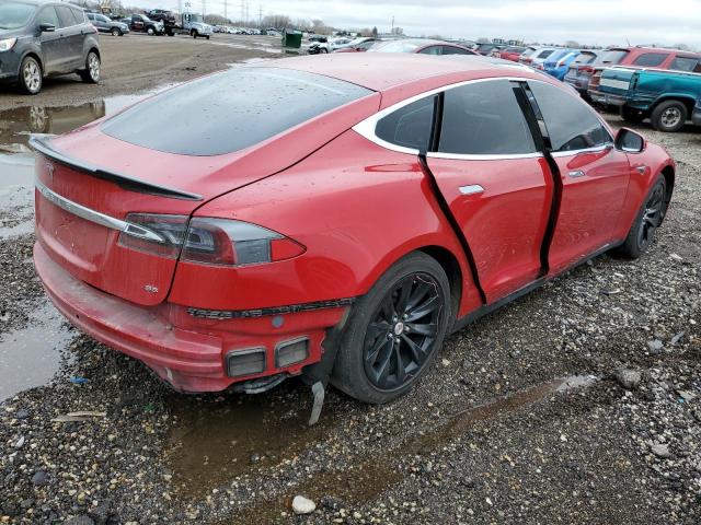 5YJSA1H11EFP62299 - 2014 TESLA MODEL S წითელი ფოტო 3