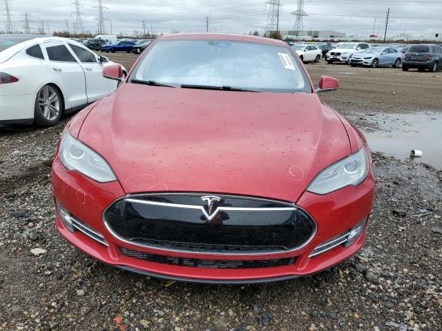 5YJSA1H11EFP62299 - 2014 TESLA MODEL S წითელი ფოტო 5