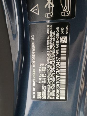 WBA63AT07PCM93457 - 2023 BMW M440XI BLUE photo 12
