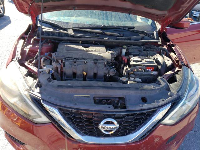 3N1AB7AP5GL655158 - 2016 NISSAN SENTRA S RED photo 11