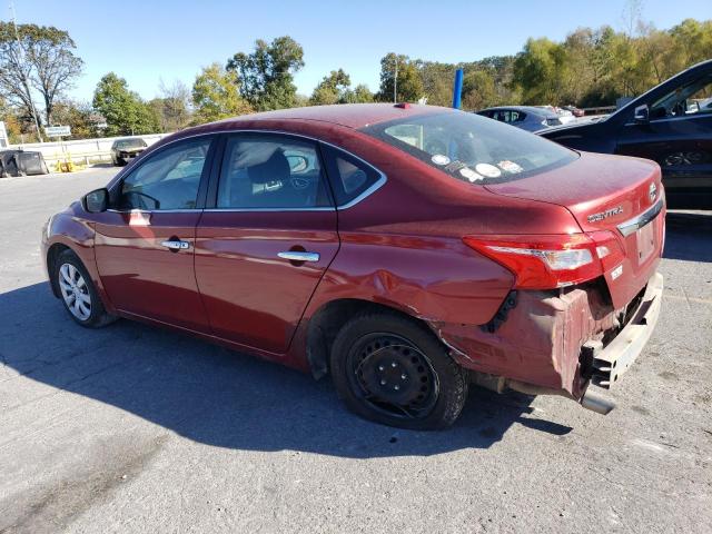 3N1AB7AP5GL655158 - 2016 NISSAN SENTRA S RED photo 2