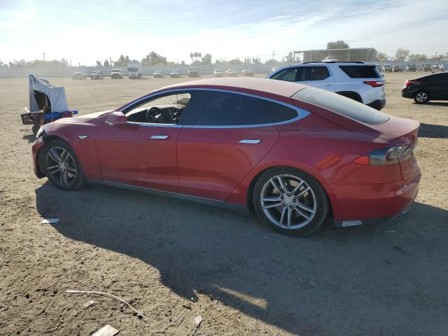 5YJSA1DN8DFP09865 - 2013 TESLA MODEL S Qırmızı foto 2