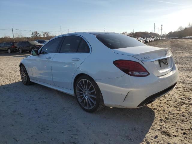 55SWF4KB3GU139600 - 2016 MERCEDES-BENZ C 300 4MATIC WHITE photo 2